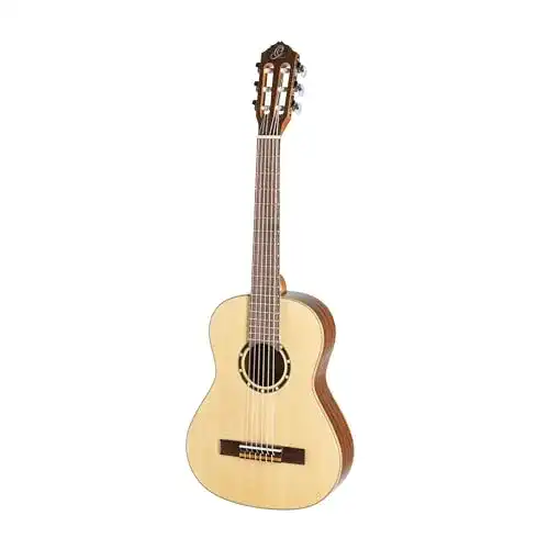 Linkshänder-Gitarre Ortega Guitars Konzertgitarre 1/2 für Kinder