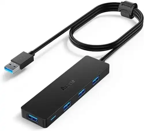 USB Hub Aceele 3.0 mit 120 cm Kabel für PC und Mac
