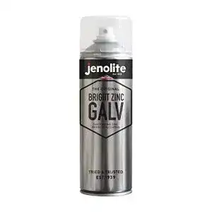 Zinkfarbe Jenolite Bright Zinc Galv Silver Sprühfarbe 500 ml für Metalloberflächen