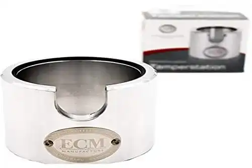 Tamperstation ECM 89420 aus Aluminium in Silber