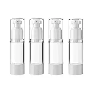 Reiseflaschen Frcolor – 4 Stück Airless Vakuumflaschen für Kosmetik
