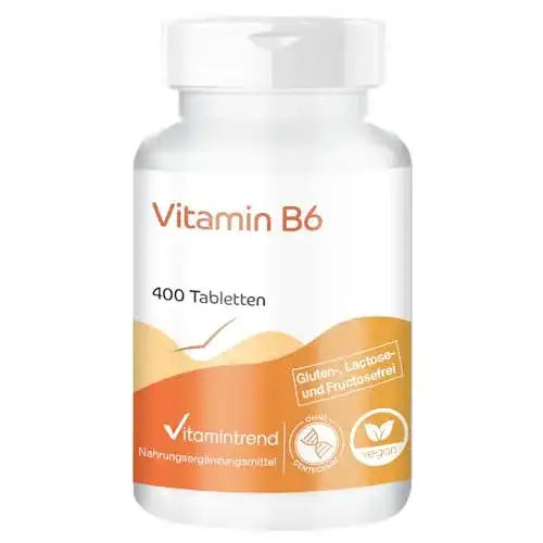 Vitamin B6 Tabletten von Vitamintrend 22,5mg, 400 Stück, vegan