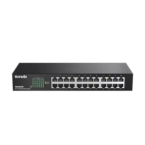 24-Port Switch Tenda TEG1024D mit 24 RJ45 Ports