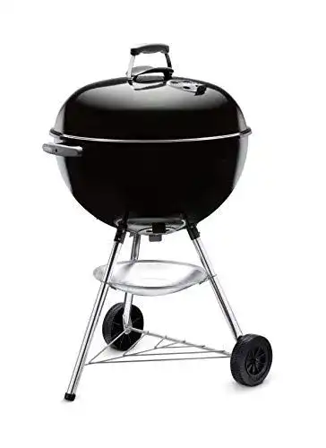 Kugelgrill 57 cm Weber Bar-B-Kettle Holzkohlegrill in Schwarz