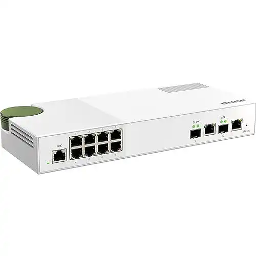 10-GB-Switch QNAP QSW-M2108-2C mit 2 x 10GbE SFP+/RJ45