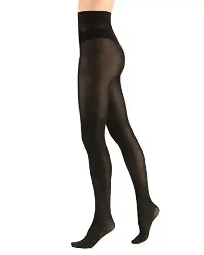 Feinstrumpfhose Mitaami mit Muster in Schwarz