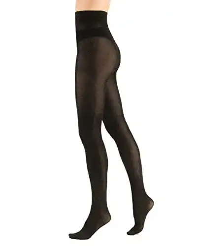 Feinstrumpfhose Mitaami mit Muster in Schwarz
