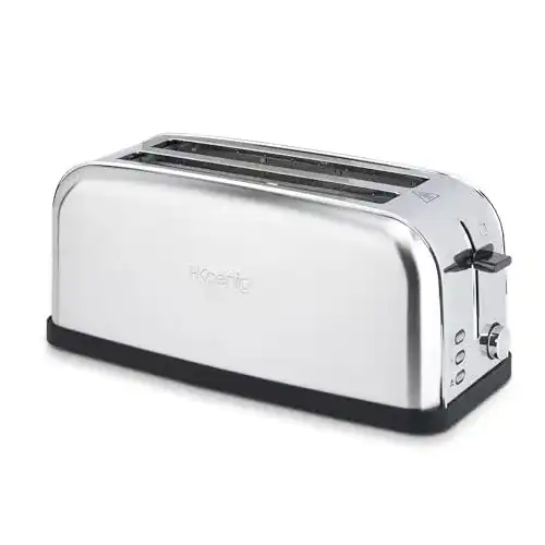 Langschlitztoaster H.Koenig TOAS28 mit breitem Schlitz und 7 Bräunungsstufen