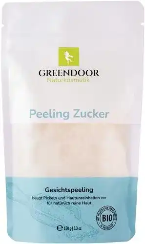 Greendoor Zucker Peeling Gesicht 150g – Vegan und Bio