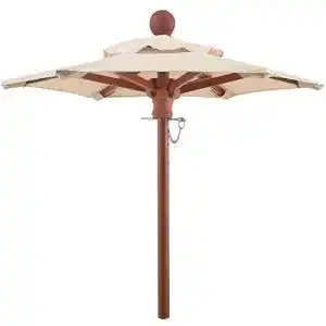 Anndora Mini Tisch Sonnenschirm mit Winddach 100 cm rund