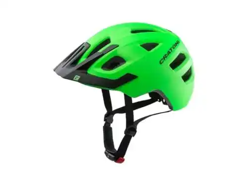 Cratoni Kinder Fahrradhelm Maxster Pro – Lime/Black Matt, XS-S