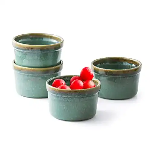 Crème brûlée Set Henxfen Lead 4er Set Soufflé Förmchen für Desserts