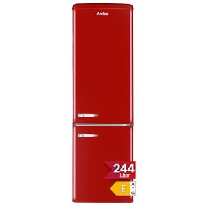 Amica Kühlschrank KGCR 387 100 R Retro Kühl-Gefrierkombination