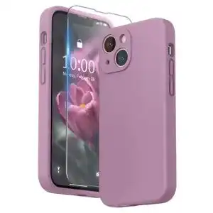 Surphy Hülle für iPhone 13 mini – Silikon mit Displayschutzfolie und Kameraschutz