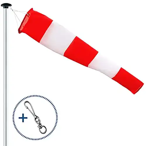 Windsack Flagly Premium für den Außenbereich 150x30x15cm mit Aufhängung