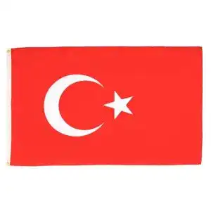 Türkei Flagge – 90×60 cm – Polyester Fahne mit Ösen