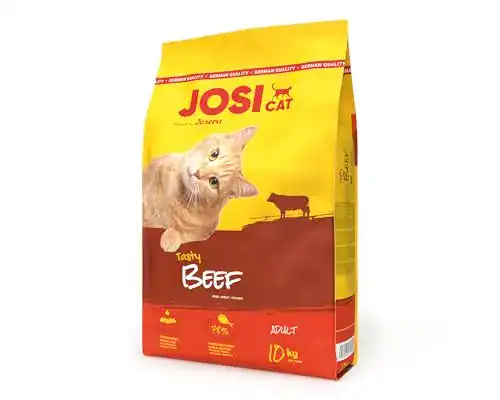 JosiCat Tasty Beef Katzen-Trockenfutter 10 kg für ausgewachsene Katzen