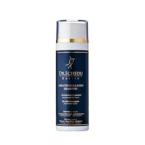 Keratin Shampoo von Dr. Schedu Berlin mit Kollagen und Mineralien