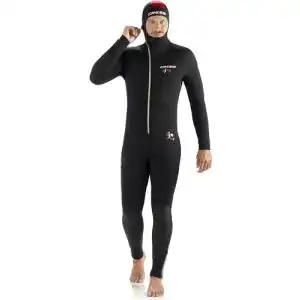 Cressi Diver Man Neoprenanzug für Herren – Einteiler 7mm Schwarz/Rot