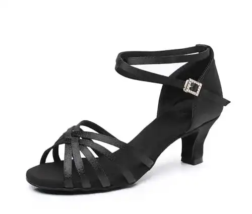Tanzschuhe Rosefinch Damen Latein Schwarz für verschiedene Anlässe