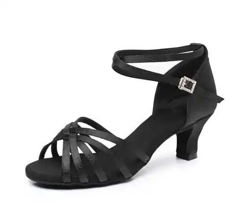 Tanzschuhe Rosefinch Damen Latein Schwarz für verschiedene Anlässe