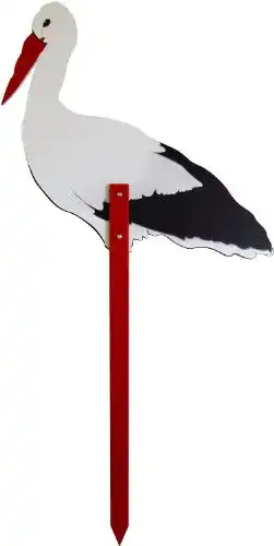 Holzstorch Bieco 23000013 – großer Storch zur Geburt