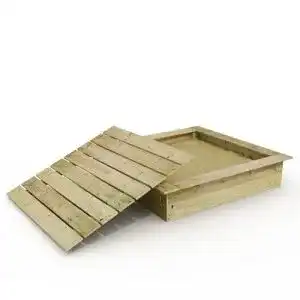 Sandkasten aus Holz King Kong 145×145 cm mit Abdeckung für Kinder