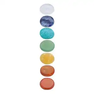 Chakra-Steine Set mit 100% echten Edelsteinen im Baumwollbeutel