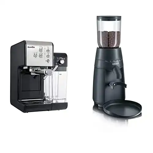 Breville Prima Latte II Kaffeemaschine und Graef CM 702 Kaffeemühle