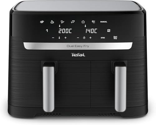 Heißluftfritteuse Tefal Dual Easy Fry mit Grillfunktion und 8,3 L Kapazität
