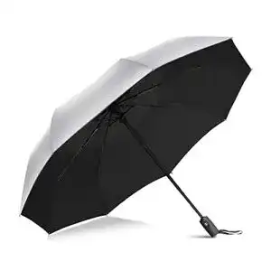 Regenschirm mit UV-Schutz von Zomake Automatischer Falt-Regenschirm mit UPF 50+