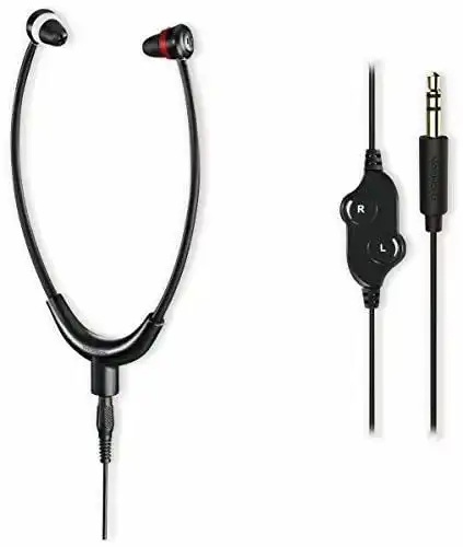 Thomson TV Kopfhörer mit 8m Kabel für Senioren und Brillenträger