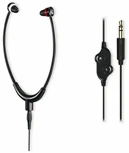Thomson TV Kopfhörer mit 8m Kabel für Senioren und Brillenträger