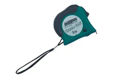 Mannesmann Bandmaß 5 m x 19 mm mit Feststellstopper und Gürtelclip