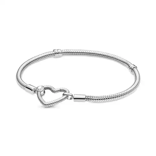 Pandora Armband Moments mit Herzverschluss in Silber