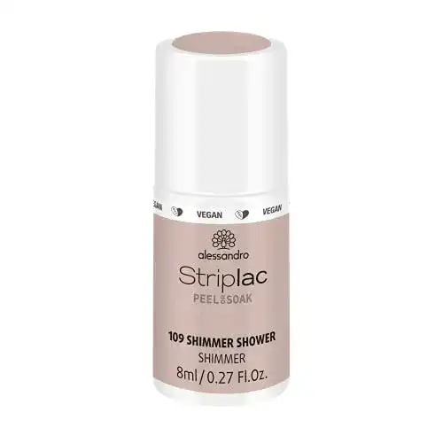Nagellack Alessandro Striplac Peel or Soak Vegan Shimmer Shower 8 ml