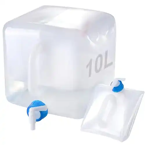Faltbarer Wasserkanister Jarkyfine 10L mit Hahn und Tragehenkel