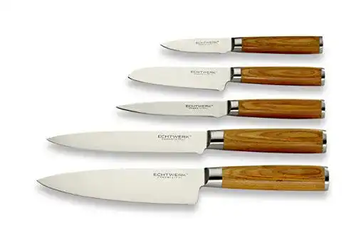 Damastmesser-Set ECHTWERK 5-teilig für die Küche