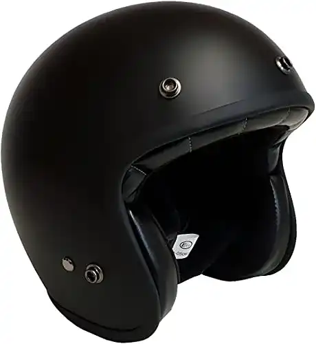 Bores Gensler Classic Jethelm in Schwarz Matt, Größe L (59/60)