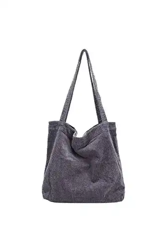 Shopper Tasche Ulisty Damen große Kapazität Cord Tragetasche