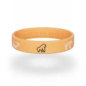 Silikonarmband Helping Band – The Big Five in Größe S/M