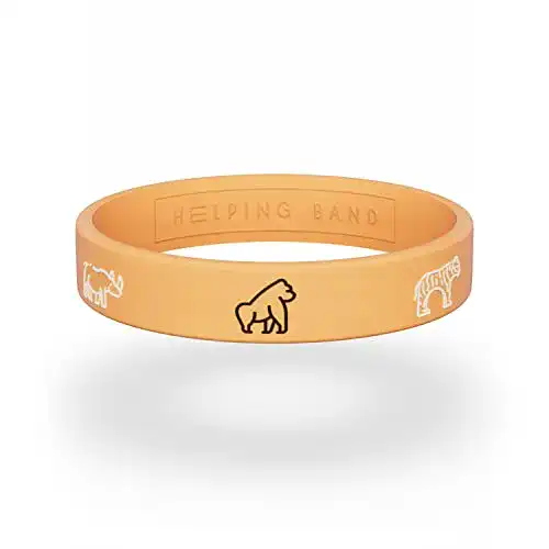 Silikonarmband Helping Band – The Big Five in Größe S/M