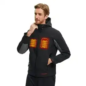Beheizbare Jacke für Herren von Conqueco – Wasserdicht und Winddicht