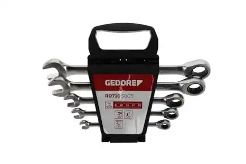 Gedore red Ringratschenmaulschlüssel-Satz 5-teilig SW 8-19 mm