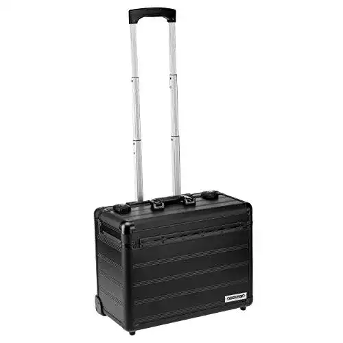 Pilotenkoffer anndora Business-Trolley mit Laptopfach und TSA-Schlössern