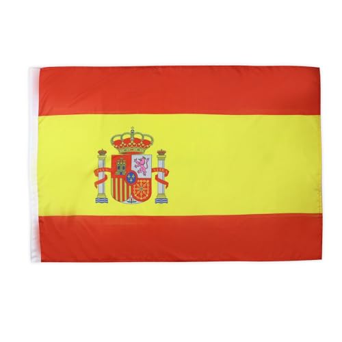 Spanische Flagge 90×60 cm aus Polyester für Innen und Außen