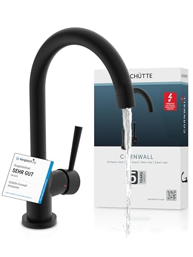 Niederdruckarmatur Schütte Cornwall 79169 Küchenarmatur schwarz
