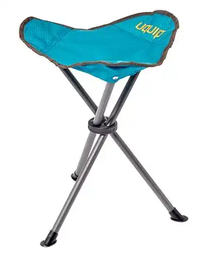 Dreibeinhocker Uquip Darcy Petrol Faltbarer Campinghocker mit 100 kg Traglast