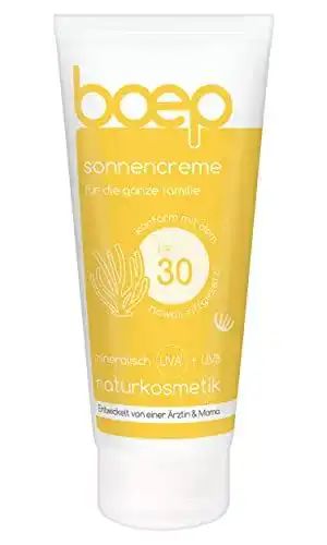 Mineralische Sonnencreme boep LSF 30 für Babys, Kinder und Erwachsene