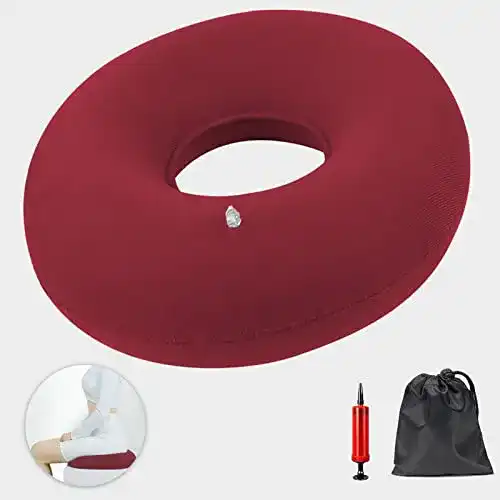 Sitzring für Hämorrhoiden, Aufblasbares Sitzkissen für Schmerzlinderung